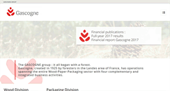 Desktop Screenshot of groupe-gascogne.com